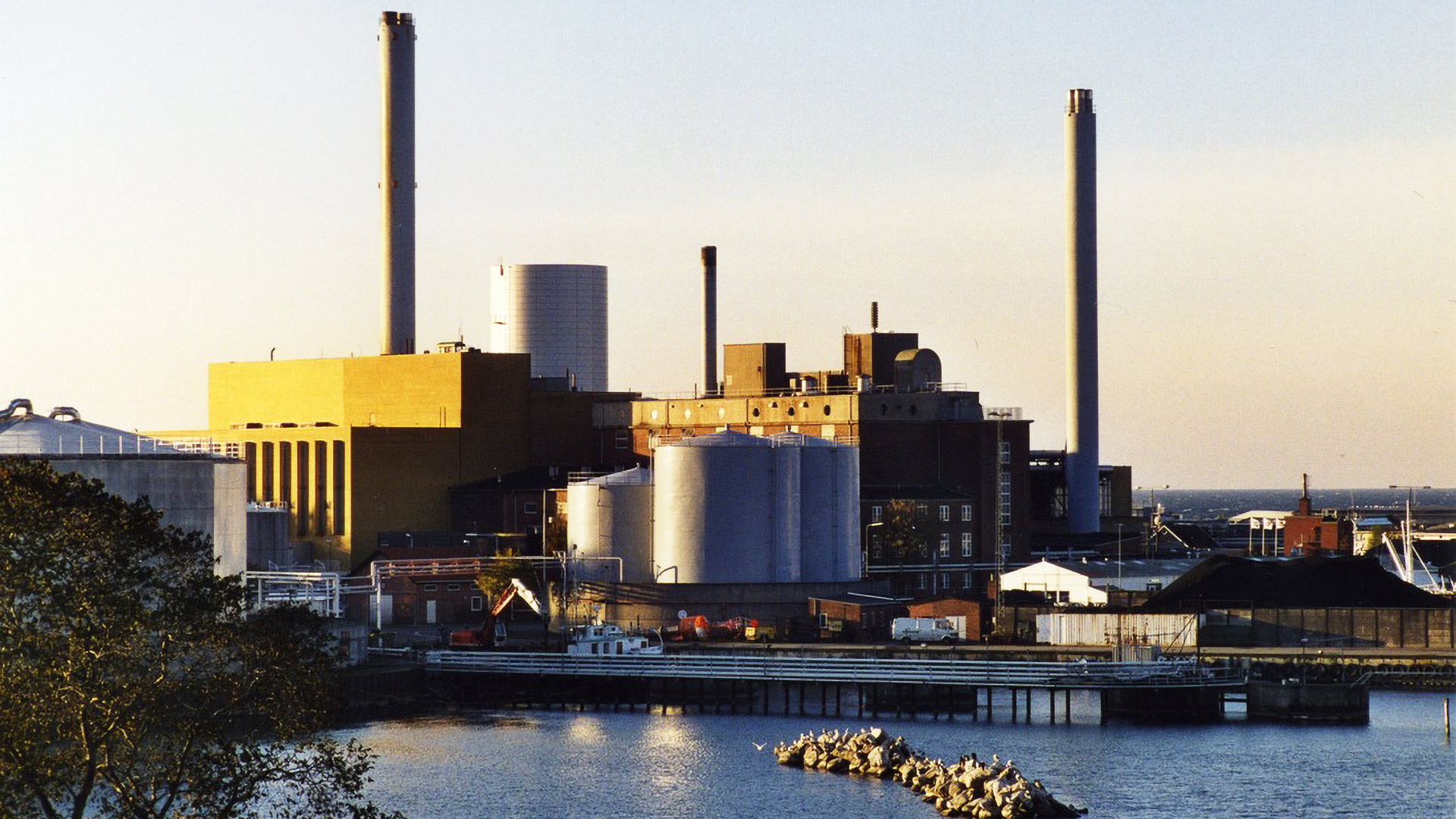 A biomass combustion plant owned and operated by Bornholms Energi & Forsyning